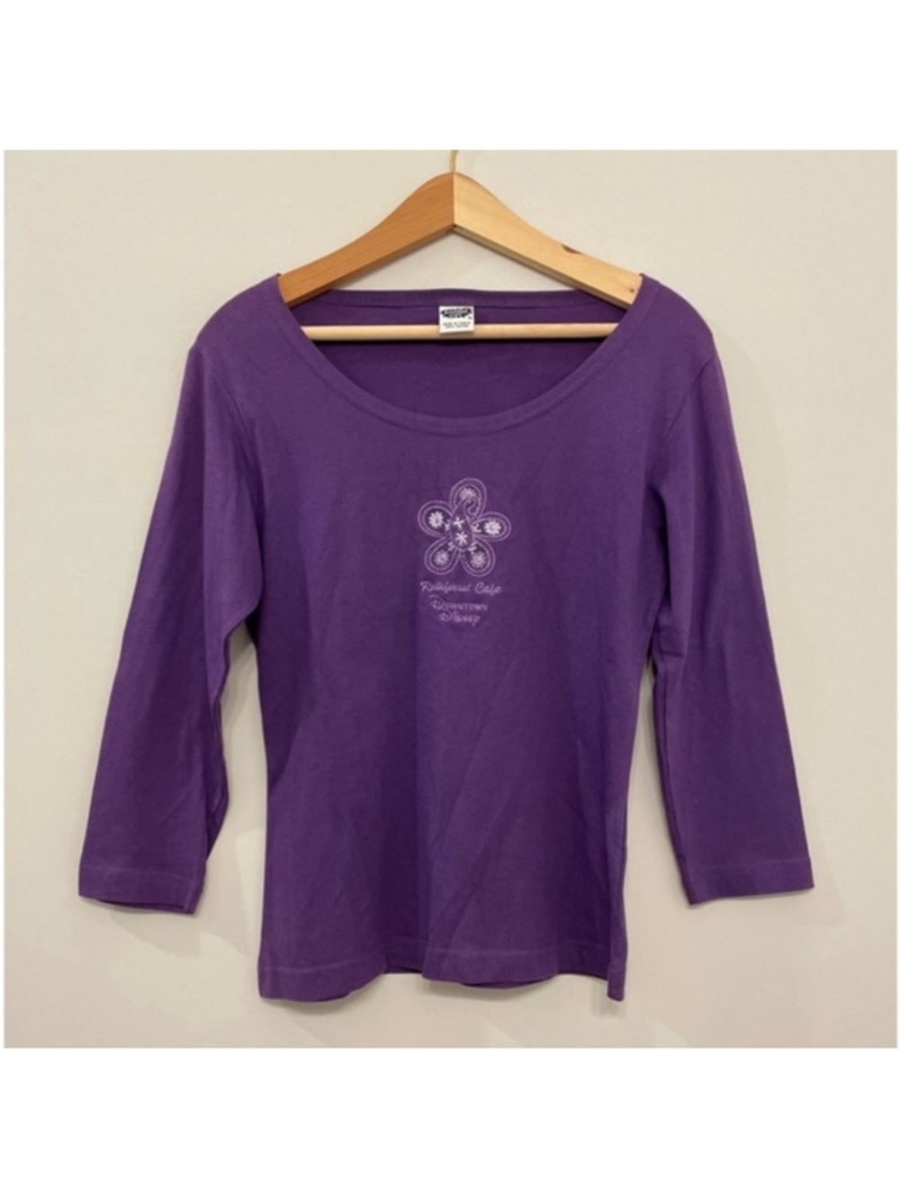 Vintage Disneyland Rainforest Cafe Downtown Disney 3/4 Sleeve Shirt Women’s M